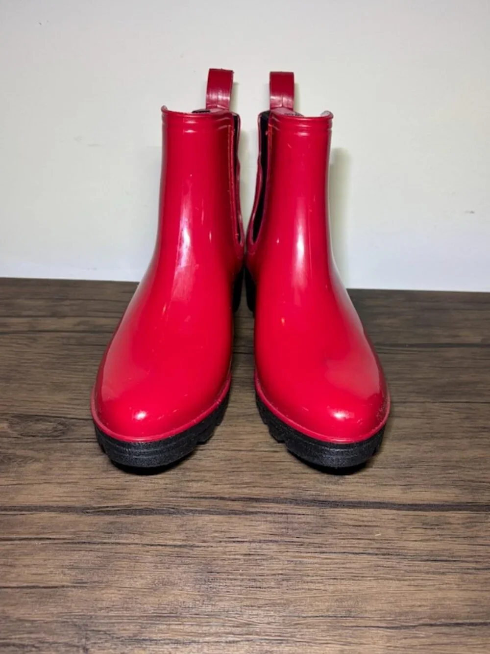 Ocean + Coast Women Kensington Chelsea Red Rubber Rain Boots Size 7